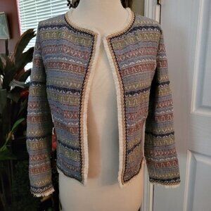 Women's Tapestry Jacket Contemporary Zara Trafaluc XS 90s Retro Y2k